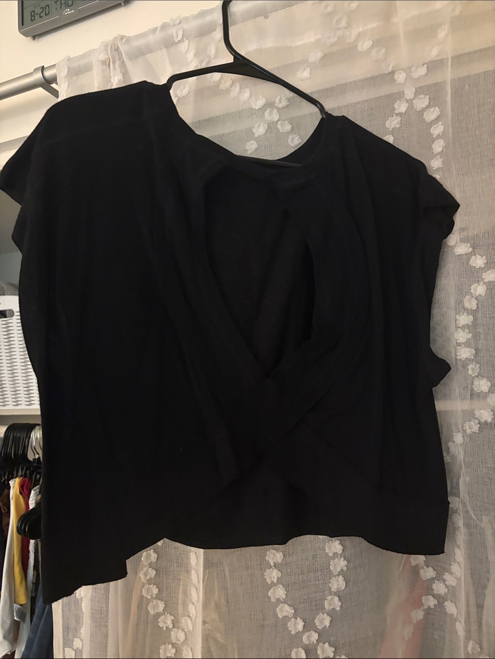Black Women's Twist-Back Top